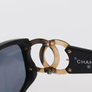 CHANEL Sunglasses plastic Black CC Auth BA8716-9