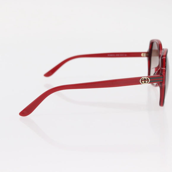 GUCCI Sunglasses plastic Red Auth BA8718