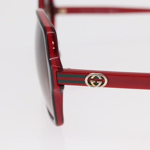 GUCCI Sunglasses plastic Red Auth BA8718