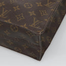 LOUIS VUITTON Monogram Sac Plat Hand Bag M51140 LV Auth BA872-9