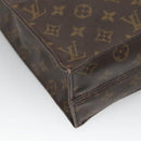 LOUIS VUITTON Monogram Sac Plat Hand Bag M51140 LV Auth BA872-14