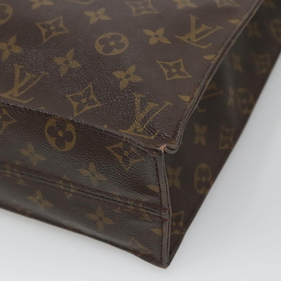 LOUIS VUITTON Monogram Sac Plat Hand Bag M51140 LV Auth BA872