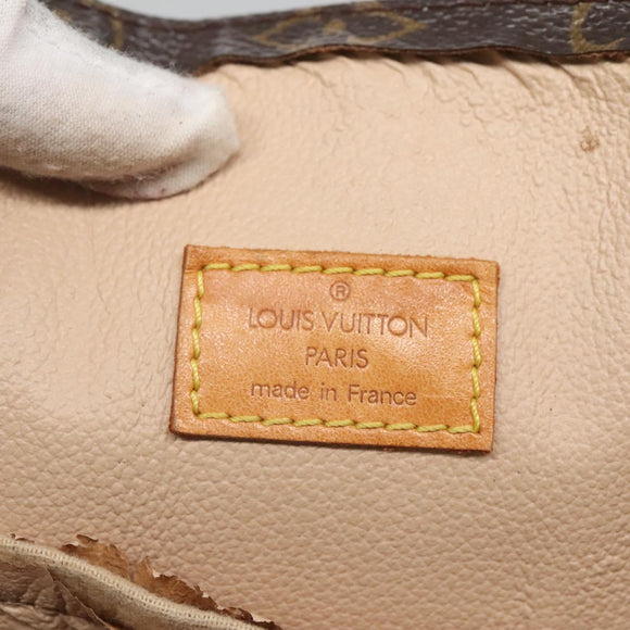 LOUIS VUITTON Monogram Sac Plat Hand Bag M51140 LV Auth BA872