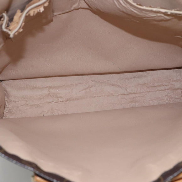 LOUIS VUITTON Monogram Sac Plat Hand Bag M51140 LV Auth BA872