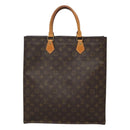 LOUIS VUITTON Monogram Sac Plat Hand Bag M51140 LV Auth BA872-13