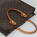 LOUIS VUITTON Monogram Sac Plat Hand Bag M51140 LV Auth BA872-6