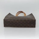 LOUIS VUITTON Monogram Sac Plat Hand Bag M51140 LV Auth BA872-5