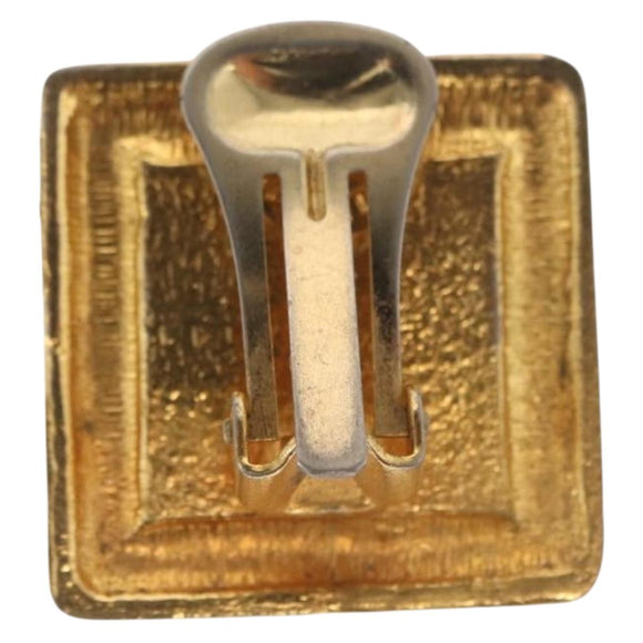 CELINE Earring metal Gold Auth BA8720