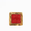 CELINE Earring metal Gold Auth BA8720-6