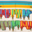 HERMES Carre 90 Scarf ""J.METZ"" Silk Turquoise Blue Auth BA8721-3