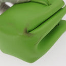 HERMES Vespa Pouch Leather Green Auth BA8722-11