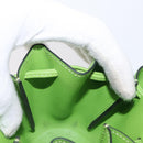 HERMES Vespa Pouch Leather Green Auth BA8722-15