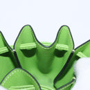 HERMES Vespa Pouch Leather Green Auth BA8722-16