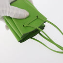 HERMES Vespa Pouch Leather Green Auth BA8722-6