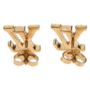 LOUIS VUITTON Monogram Metal Pierce LV Iconic Strass Gold M00609 LV Auth BA8724SAM-2