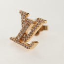 LOUIS VUITTON Monogram Metal Pierce LV Iconic Strass Gold M00609 LV Auth BA8724SAM-7