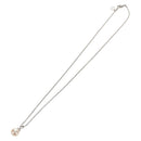 BVLGARI Pearl Necklace metal Silver Auth BA8725SAV-2