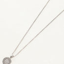 BVLGARI Necklace K18WG Silver Auth BA8726SAV-4