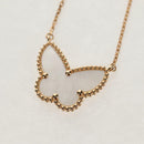Van Cleef & Arpels Lucky Alhambra Papillon Necklace Au750 Gold Auth BA8727SM-3