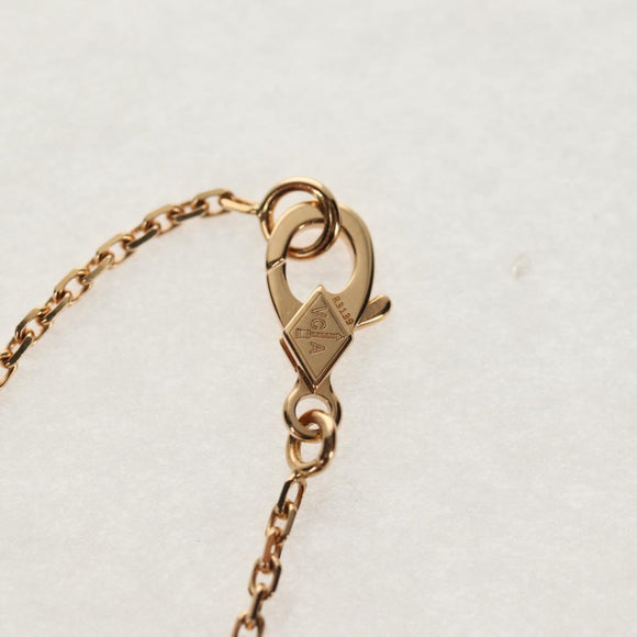 Van Cleef & Arpels Lucky Alhambra Papillon Necklace Au750 Gold Auth BA8727SM