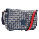 GUCCI Shoulder Bag Canvas Blue Silver 664143 Auth BA8728SAV-1