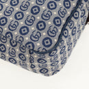 GUCCI Shoulder Bag Canvas Blue Silver 664143 Auth BA8728SAV-16