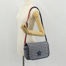 GUCCI Shoulder Bag Canvas Blue Silver 664143 Auth BA8728SAV-24