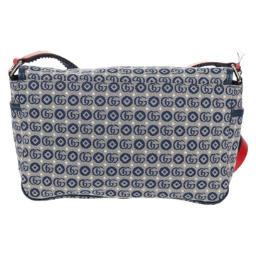 GUCCI Shoulder Bag Canvas Blue Silver 664143 Auth BA8728SAV - 0