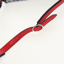 GUCCI Shoulder Bag Canvas Blue Silver 664143 Auth BA8728SAV-8