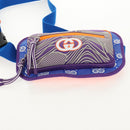 GUCCI Waist bag Nylon Blue Silver 752102 Auth BA8729V-5