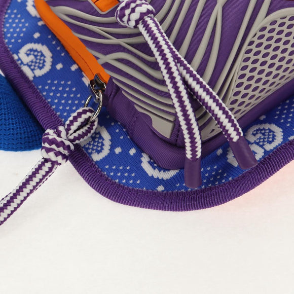 GUCCI Waist bag Nylon Blue Silver 752102 Auth BA8729V