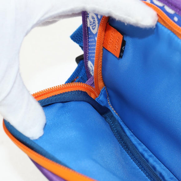 GUCCI Waist bag Nylon Blue Silver 752102 Auth BA8729V