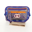 GUCCI Waist bag Nylon Blue Silver 752102 Auth BA8729V-12