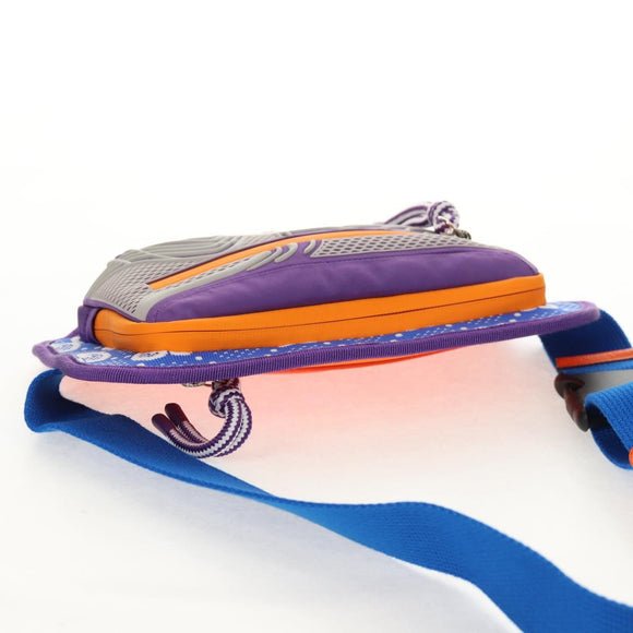 GUCCI Waist bag Nylon Blue Silver 752102 Auth BA8729V
