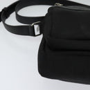 SAINT LAURENT Shoulder Bag Canvas Black Auth BA873-9
