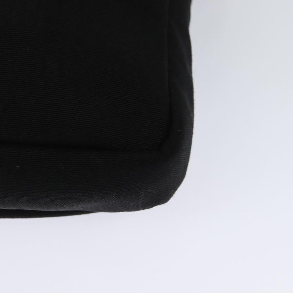 SAINT LAURENT Shoulder Bag Canvas Black Auth BA873
