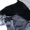 SAINT LAURENT Shoulder Bag Canvas Black Auth BA873-20