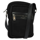 SAINT LAURENT Shoulder Bag Canvas Black Auth BA873-1