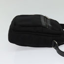 SAINT LAURENT Shoulder Bag Canvas Black Auth BA873-4