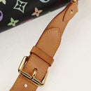 LOUIS VUITTON Multicolor Sac Dalmatian Hand Bag Black M92825 LV Auth BA8730SAV-11