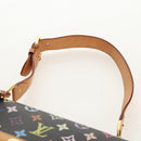 LOUIS VUITTON Multicolor Sac Dalmatian Hand Bag Black M92825 LV Auth BA8730SAV-12