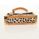 LOUIS VUITTON Multicolor Sac Dalmatian Hand Bag Black M92825 LV Auth BA8730SAV-13