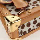 LOUIS VUITTON Multicolor Sac Dalmatian Hand Bag Black M92825 LV Auth BA8730SAV-14