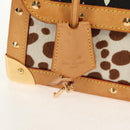 LOUIS VUITTON Multicolor Sac Dalmatian Hand Bag Black M92825 LV Auth BA8730SAV-19