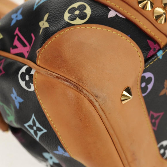 LOUIS VUITTON Monogram Multicolor Courtney MM Bag 2way Black M45642 Auth BA8731V