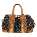 LOUIS VUITTON Monogram Multicolor Courtney MM Bag 2way Black M45642 Auth BA8731V-13