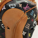 LOUIS VUITTON Monogram Multicolor Courtney MM Bag 2way Black M45642 Auth BA8731V-10
