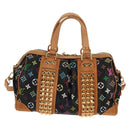 LOUIS VUITTON Monogram Multicolor Courtney MM Bag 2way Black M45642 Auth BA8731V-2