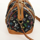 LOUIS VUITTON Monogram Multicolor Courtney MM Bag 2way Black M45642 Auth BA8731V-4