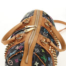 LOUIS VUITTON Monogram Multicolor Courtney MM Bag 2way Black M45642 Auth BA8731V-6